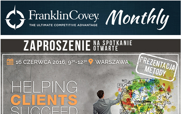 Newsletter FranklinCovey Monthly
